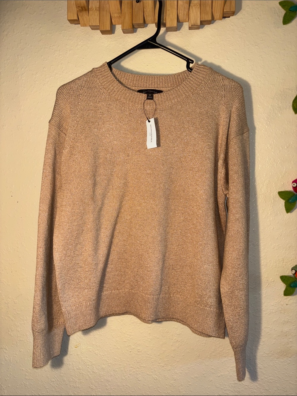 Banana Republic Beige Crew Neck Sweater